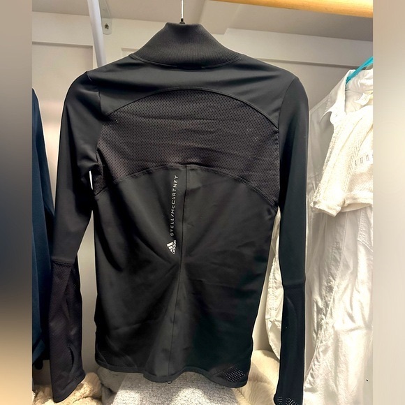 Adidas by Stella Mcartney black front zip athletic jacket! small - Picture 3 of 5